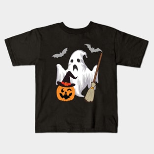 Halloween Face Mask, Happy Hallween For kids, Haloween ghost Face Mask for Kids. Kids T-Shirt